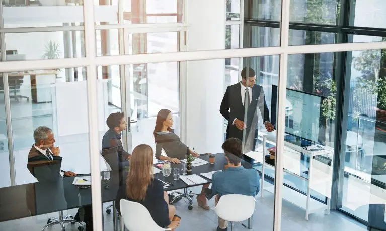 business meeting in an office