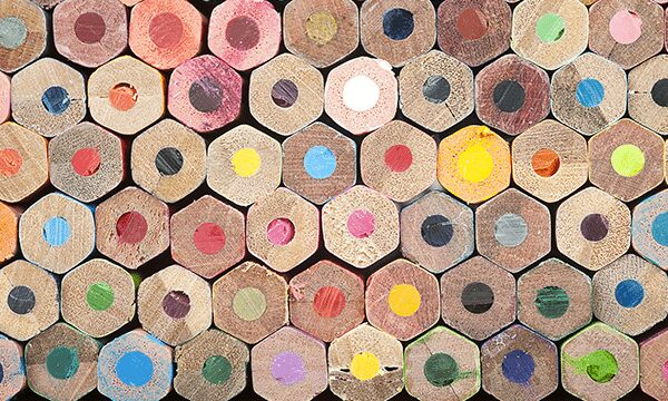 coloured pencils